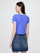 779310-00 Crop tričko s logem Modrá