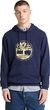 Tree Logo Lake House Graphic Hoodie  Peacoat