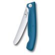 Swiss Classic, picnic knife, 11cm, wavy, blue, box