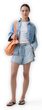 867794-00 Džínové kraťasy Low Slung Easy UltraSoft Modrá
