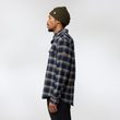 Övik Heavy Flannel Shirt M Black-Grey