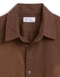 887952-05 Košile z lněné směsi Standard Fit Hnědá