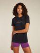 W Mer 150 Tech Lite SS Tee Sparkling Sta BLACK