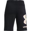 UA RIVAL FLEECE LOGO SHORTS, Black