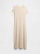 798958-03 Maxi žebrované šaty Béžová