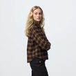 Övik Boxy Flannel Shirt W Green-Chalk White