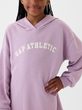 Dětské mikinové šaty Gap Athletic Fialová