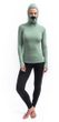 MERINO DF dámské triko dl.rukáv s kapucí basil green
