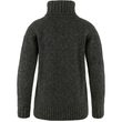 Övik Cable Knit Roller Neck W Dark Grey