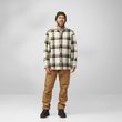 Singi Flannel Overshirt M Dark Navy-Wood Brown