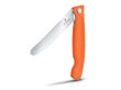 Swiss Classic, picnic knife, 11cm, wavy, orange, box