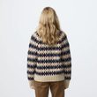 Övik Jacquard Knit W Light Beige-Mesa Purple