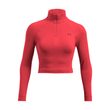 Vanish Seamless 1/4 Zip Crop-RED