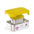 Stainless Steel Lunchbox Set Tiger - silber yellow