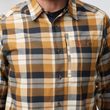 Fjällglim Shirt M Wood Brown-Chalk White