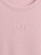 852851-00 Žebrované crop tričko s logem Růžová