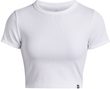 UA Rival Rib Baby Tee White