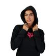 W Fox Head Fleece Po, Black/Pink