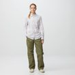 Övik Lite Flannel Shirt W Chalk White-Lavender Mist