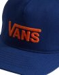 Drop V Logo Snapback Deep Indigo