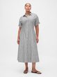 797875-00 Košilové popelínové midi šaty Bílá