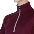 MERINO UPPER dámská mikina krátký zip port red