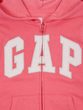 692277-01 Dětská mikina GAP logo zip Růžová