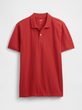 586306-38 Piqué polo tričko Červená