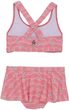 Bikini W. frills & Skirt, AOP-5039-Plumeria