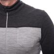 MERINO BOLD pánské triko dl.rukáv zip cool gray/anthracite