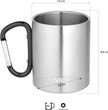 Camp NC17110 s karabinou 300ml černý
