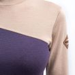 MERINO EXTREME UP dámská mikina dl.rukáv grape purple/beige