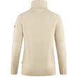 Övik Cable Knit Roller Neck W Chalk White
