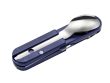 BIVOUAC BLUE HANDLE - TEXTILE POUCH - FORK and SPOON