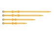 Stretch-Loc Set - All Sizes 20mm 4 Pack  Yellow