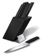 Swiss Modern, cutlery block, beechwood black, 6pcs, black