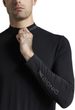MIGHTYWOOL SHIRT LS 1/2 ZIP MEN X Black