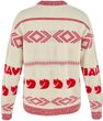 Fjällräven Jacquard Knit W Chalk White-True Red