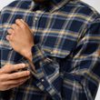 Övik Heavy Flannel Shirt M Light Fossil-Deep Red