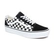 UA OLD SKOOL PLATFORM (CHECKERBOARD) BLK/TR WHT
