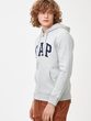 851516-19 Mikina GAP logo fleece zip Šedá