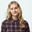 Övik Classic Flannel Shirt W Dark Navy-Ash Rose