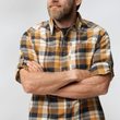 Fjällglim Shirt M Wood Brown-Chalk White