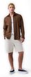 887952-05 Košile z lněné směsi Standard Fit Hnědá