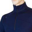 MERINO UPPER pánská mikina krátký zip deep blue