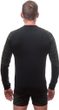 MERINO IMPRESS pánské triko dl.rukáv černá/batik