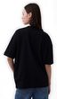887650-08 Oversize tričko s logem VintageSoft Černá