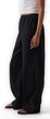 877623-08 Kalhoty z lněné směsi Relaxed Wide-Leg Černá