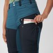 Abisko Midsummer Zip Off Trousers W Indigo Blue-Dark Navy