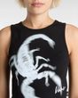 Venom Fitted Crop Tank Black
